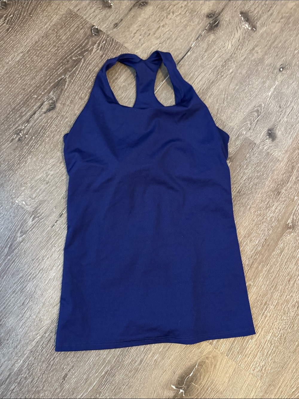 K-DEER Navy Racerback Tank Top w/ shelf bra